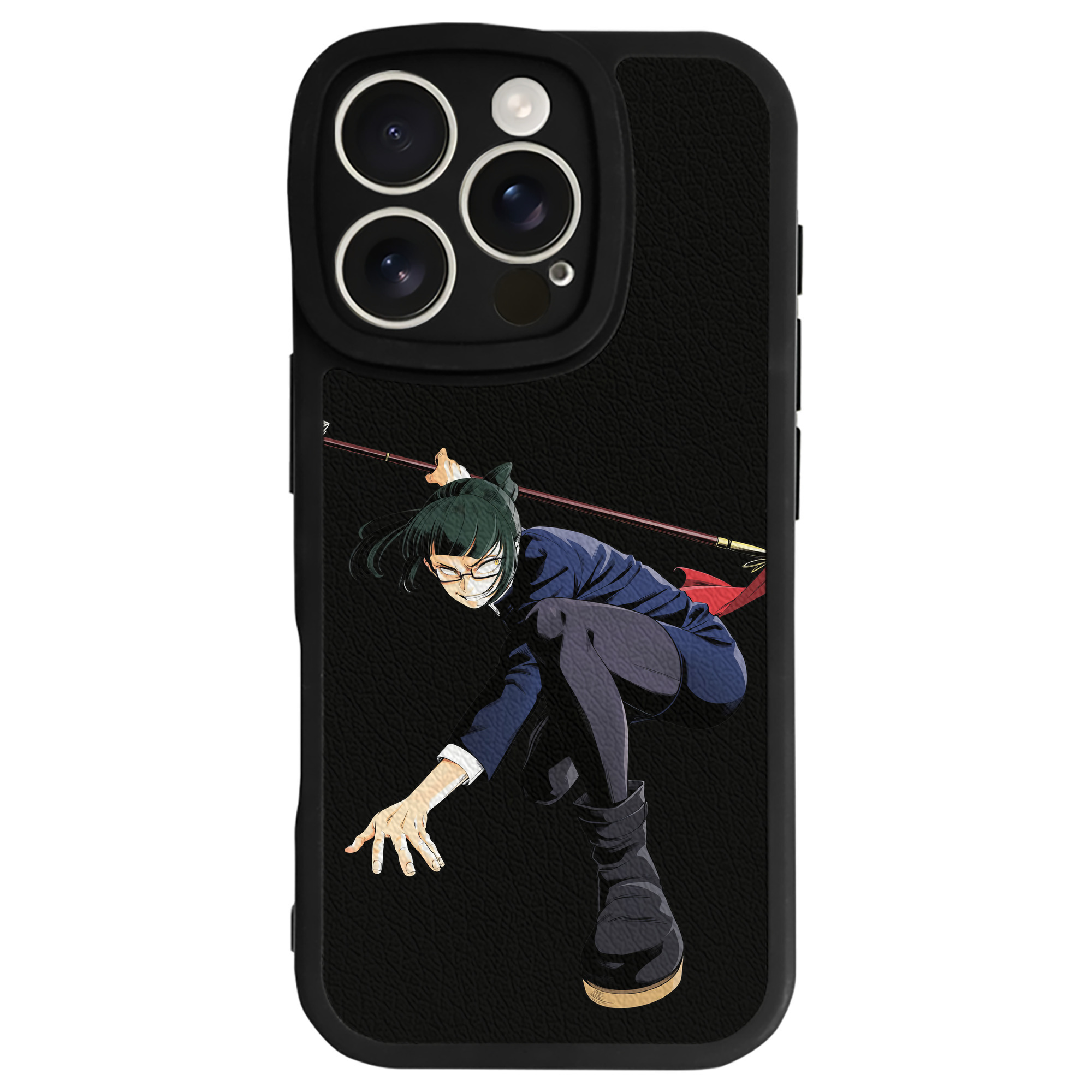 （画像用） 呪術廻戦 Jujutsu Kaisen 【iPhone 16シリーズ対応】シリコンスマホケース（レザー調） 材質：シリコン